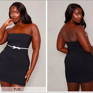 Elegant Black Strapless Dress